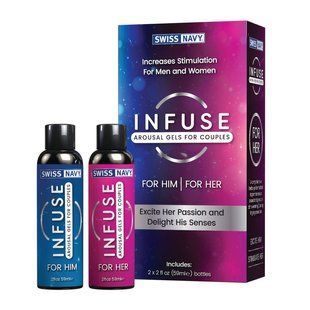 Возбуждающие гели для пар Swiss Navy Infuse Arousal Gels for Couples 2&times;59 мл SO5722 фото