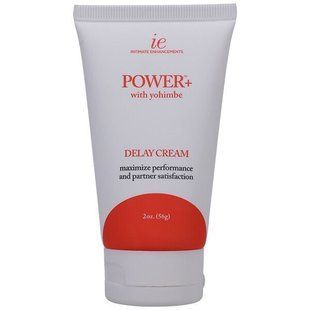 Потужний крем-пролонгатор Doc Johnson Power+with Yohimbe Delay Cream, екстракт Йохимбе, 56 г SX3466 фото