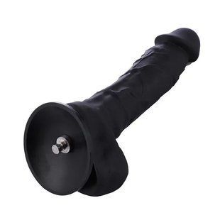 Фаллоимитатор для секс-машин Hismith 8.3&Prime; Silicone Dildo Black, система KlicLok, гибкий стержень SO9971 фото