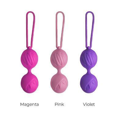Вагінальні кульки Adrien Lastic Geisha Lastic Balls BIG Violet (L), діаметр 4 см, вага 90 гр AD40293 фото