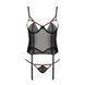 (SALE) Корсет с пажами PERDITA CORSET black XXL/XXXL - Passion Exclusive стрэпы,трусики, укороченный PS26503 фото 5