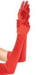 Довгі атласні рукавички Leg Avenue Extra Long Satin Gloves, One Size, червоні SO9086 фото