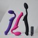 Безремінний страпон з вібрацією Strap-On-Me Vibrating Fuchsia M, діаметр 3,8 см, пульт ДК, регульований SX2571 фото 9