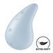 Вибратор для наружной стимуляции Satisfyer Dew Drop Blue, 2 мотора, 12 режимов, мягкий корпус SX1211 фото 1