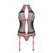 Корсет з пажами Passion SATARA CORSET S/M red, стрінги, мереживо, застібки спереду та ззаду SO8479 фото 3