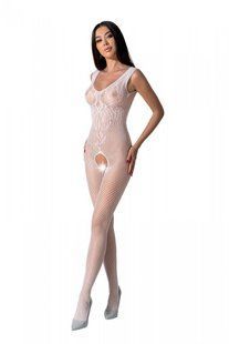 Бодистокинг с крыльями Passion BS098 One Size, white, средняя сетка, открытый доступ SO8937 фото