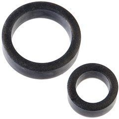 Набір ерекційних кілець Doc Johnson Platinum Premium Silicone &mdash; The C-Rings &mdash; Charcoal SO4918 фото