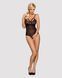Мереживне боді з доступом Obsessive 818-TED-1 teddy S/M, чорне SO7169 фото 3