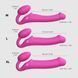 Безремінний страпон з вібрацією Strap-On-Me Vibrating Fuchsia L, діаметр 3,7см, пульт ДК, регульований SX2572 фото 5