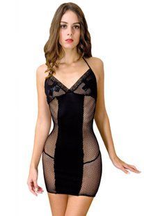 Платье-сетка Anne De Ales Dernier Tango Black XL SO4660 фото