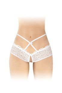 Трусики с открытым доступом Fashion Secret Celia White, лямки на талии SX2613 фото