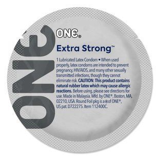 Презерватив ONE Extra Strong, 1 шт, расширенная форма, со смазкой, подходит для анального секса SX0775 фото
