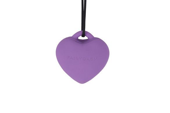 Мини-вибратор &laquo;Сердечко&raquo; FairyGasm PleasureStone violet, 9 режимов, на шнурке SX0646 фото