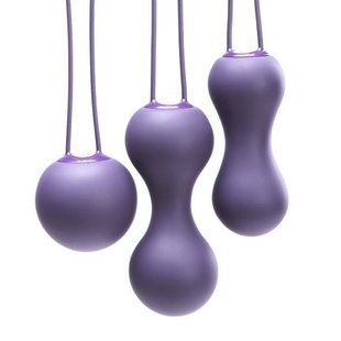 Набор вагинальных шариков Je Joue - Ami Purple, диаметр 3,8-3,3-2,7см, вес 54-71-100гр + подарок косметичка SO3042 фото