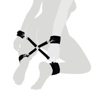 Крестовина из натуральной кожи Art of Sex &ndash; 4 Way Connector, черный SO7480 фото