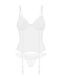 Корсет Obsessive Alissium corset&thong XL/2XL, гибкие косточки, открытая спина, стринги в комплекте SX0602 фото 6
