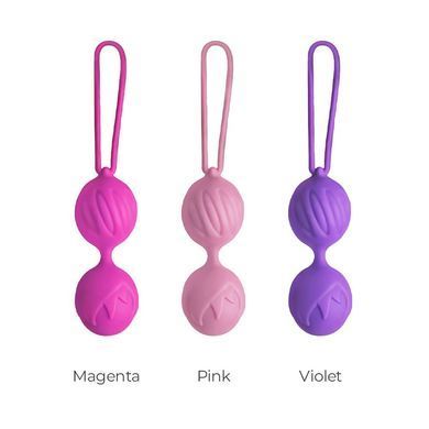Вагінальні кульки Adrien Lastic Geisha Lastic Balls Mini Magenta (S), діаметр 3,4 см, вага 85 г AD40511 фото