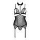 Корсет с открытой грудью Passion DOMINICA CORSET L/XL black, пажи для чулок, стринги SO8433 фото 3