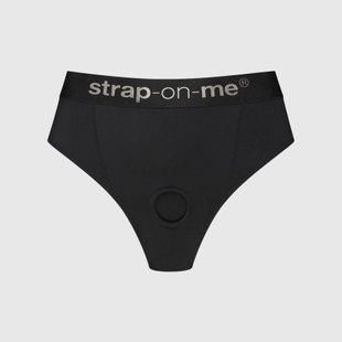 Трусики с фиксацией дилдо Strap-On-Me Harness Lingerie Idole - S - Black SX3510 фото