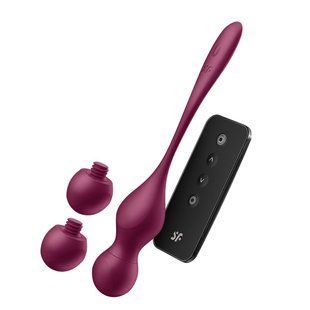 Смарт-вагинальные шарики с вибрацией Satisfyer Love Birds Vary Connect App, изменяемая масса, пульт SX1216 фото