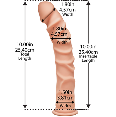 Фаллоимитатор Doc Johnson The D - Ragin D - 10 Inch Without Balls - ULTRASKYN, диаметр 3,8см SO1592 фото