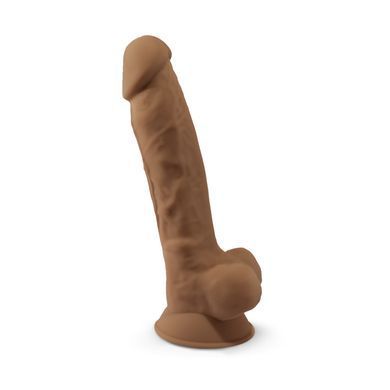 Фалоімітатор SilexD Johnny Caramel (MODEL 1 size 7in), двошаровий, силікон + Silexpan, діаметр 3,8см SO3835 фото