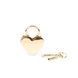 Замочек-сердечко Liebe Seele Heart Shape Padlock Gold (2 шт), универсальный SX1677 фото 2