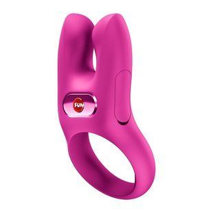 Ерекційне віброкільце з подвійною стимуляцією клітора Fun Factory NŌS CLASSIC Magenta, 2 мотори SX3697 фото