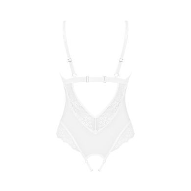 Эротическое полупрозрачное боди Obsessive Heavenlly crotchless teddy XL/2XL, с доступом SO8168 фото