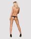 Мереживні танги з доступом Obsessive 828-THC-1 crotchless thong L/XL, чорні SO7174 фото 4
