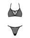 Напівпрозорий комплект Obsessive Celia Noir 2-pcs set M/L, бюстгальтер, стрінги SO7866 фото 3