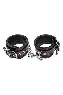 Наручники Fetish Tentation Premium Patent Leather Handcuffs, знімний ланцюжок SX1099 фото