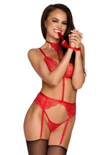 Комплект Kissable Bondage Kiss Set Red S/M SX1964 фото