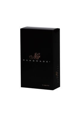 Трусики з мокрим ефектом Noir Handmade P008 Powerwetlook panty with gold clasp, M, на застібках SX0172 фото