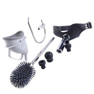 Набор для доминирования LOCKINK SEVANDA Objectification Bathroom Set, маска и 4 насадки SX0894 фото