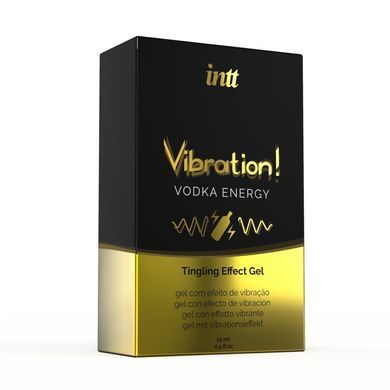 Жидкий вибратор Intt Vibration Vodka (15 мл) EXTRA GREEN, очень вкусный, действует до 30 минут SO5406 фото