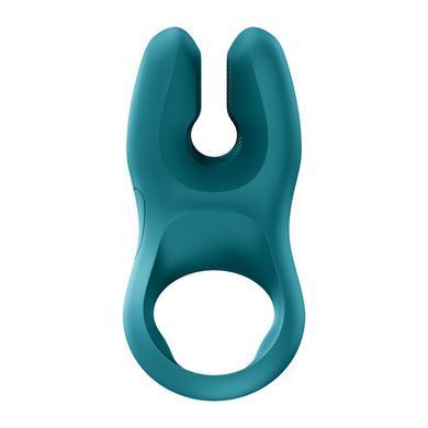 Эрекционное виброкольцо с двойной стимуляцией клитора Fun Factory NŌS PRO Bottle Green, 2 мотора SX3702 фото