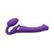 Безремневой страпон с вибрацией Strap-On-Me Vibrating Violet M диаметр 3,8 см, пульт ДУ, регулируемый SO3825 фото 5
