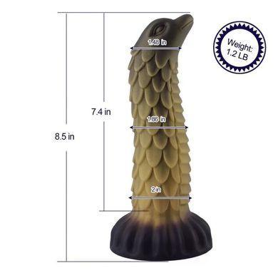 Фаллоимитатор для секс-машин Hismith 8.5&Prime; Squama Beast Silicone Dildo Monster Series, KlicLok SO9967 фото