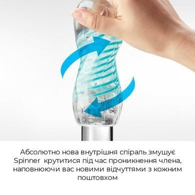 Мастурбатор Tenga Spinner 01 Tetra з пружною стимулювальною спіраллю всередині, ніжна спіраль SO2746 фото