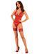 Прозорий корсет Obsessive Lacelove corset XS/S Red, мереживо, підв&rsquo;язки для панчіх SO8649 фото 1