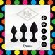 Набір силіконових анальних пробок FeelzToys - Bibi Butt Plug Set 3 pcs Black SO5065 фото 2