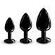 Металлическая анальная пробка с кристаллом Dorcel Diamond Plug Black L SO7810 фото 6