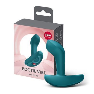 Анальная пробка Fun Factory Bootie Vibe Bottle Green SX3713 фото