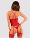 Прозорий корсет Obsessive Lacelove corset M/L Red, мереживо, підв&rsquo;язки для панчіх SO8650 фото 7