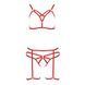 Комплект белья Passion Exclusive MAGALI SET OpenBra XXL/XXXL, red, стрепы, лиф, трусики и пояс PS23803 фото 4