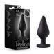 Анальна пробка Blush Temptasia &ndash; Fuck Me Anal Plug &ndash; Black, основа у вигляді сердечка SO8843 фото 4