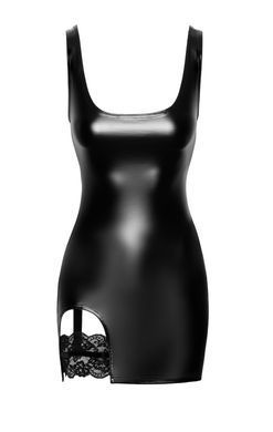 Сукня Noir Handmade F344 Powerwetlook dress with garter - L SX2077 фото