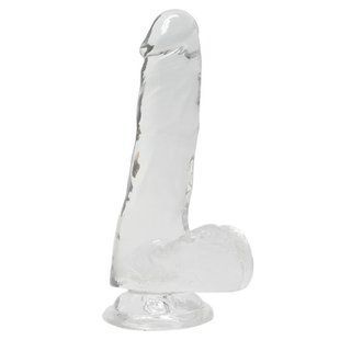 Прозрачный фаллоимитатор Alive Jelly Dildo Pepito, ТПЕ, присоска, диаметр 3,5см, длина 15,5см SO3982 фото