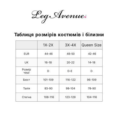 Сорочка бебі-дол Leg Avenue Rose Lace Flair Chemise Black, Queen Size SO9102 фото